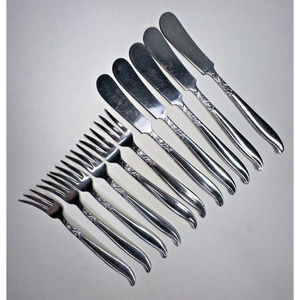 Ascons Dignity Stainless Flatware Silverware 11 Pc Cocktail Fork Butter Knives